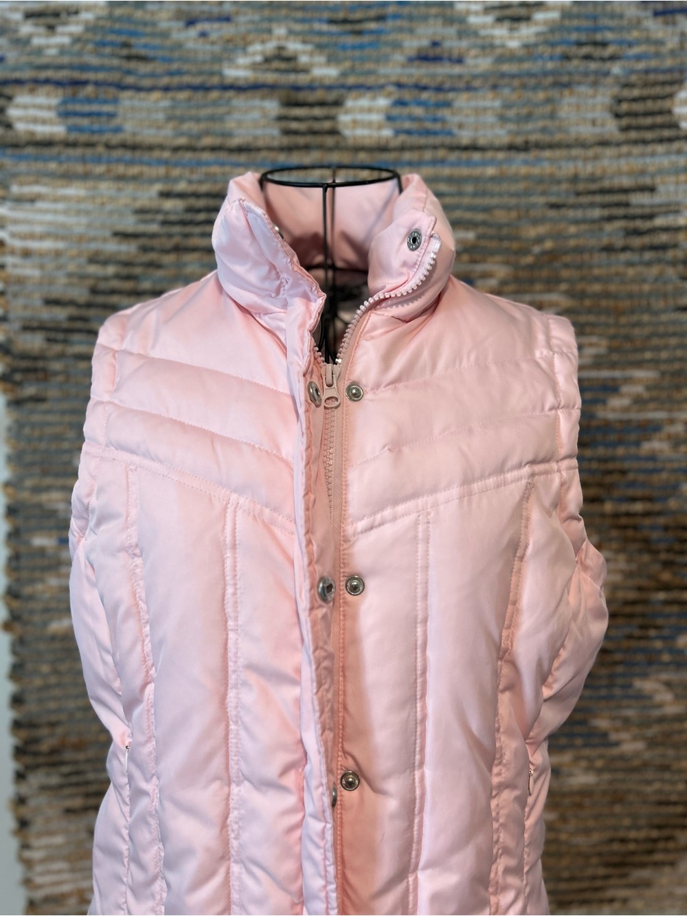 Athletic Works Light Pink Quilted Puffer Vest - Women's Sleeveless Jacket - Picture 2 of 9